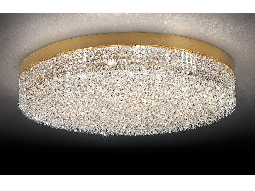 Incandescent chrome plated ceiling lamp with crystals | Impero & Deco Ve 897 by Masiero