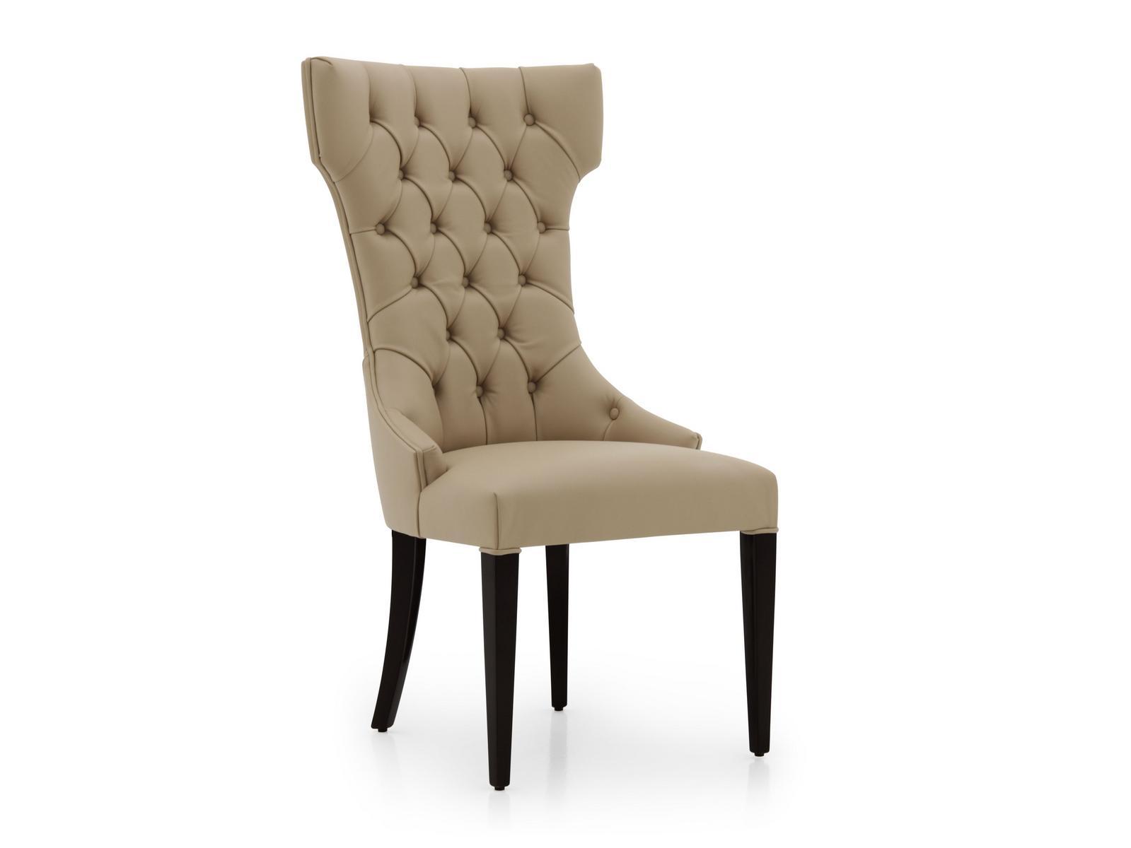 Upholstered high-back leather chair | Queen 0450s by Sevensedie