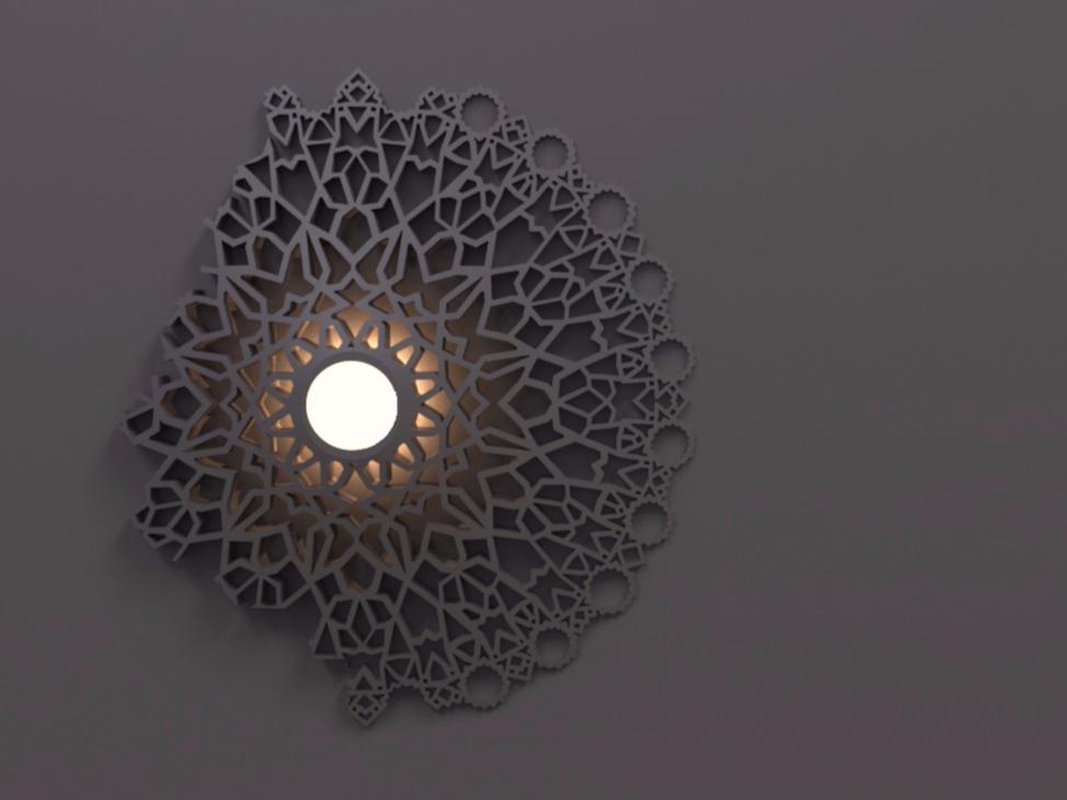 LED direct light cultured marble wall lamp | Notredame by Karman