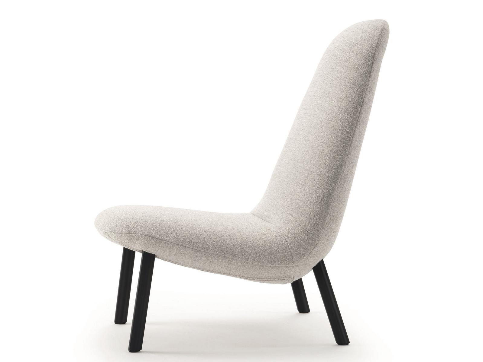 High-back fabric armchair | Leafo by Arflex