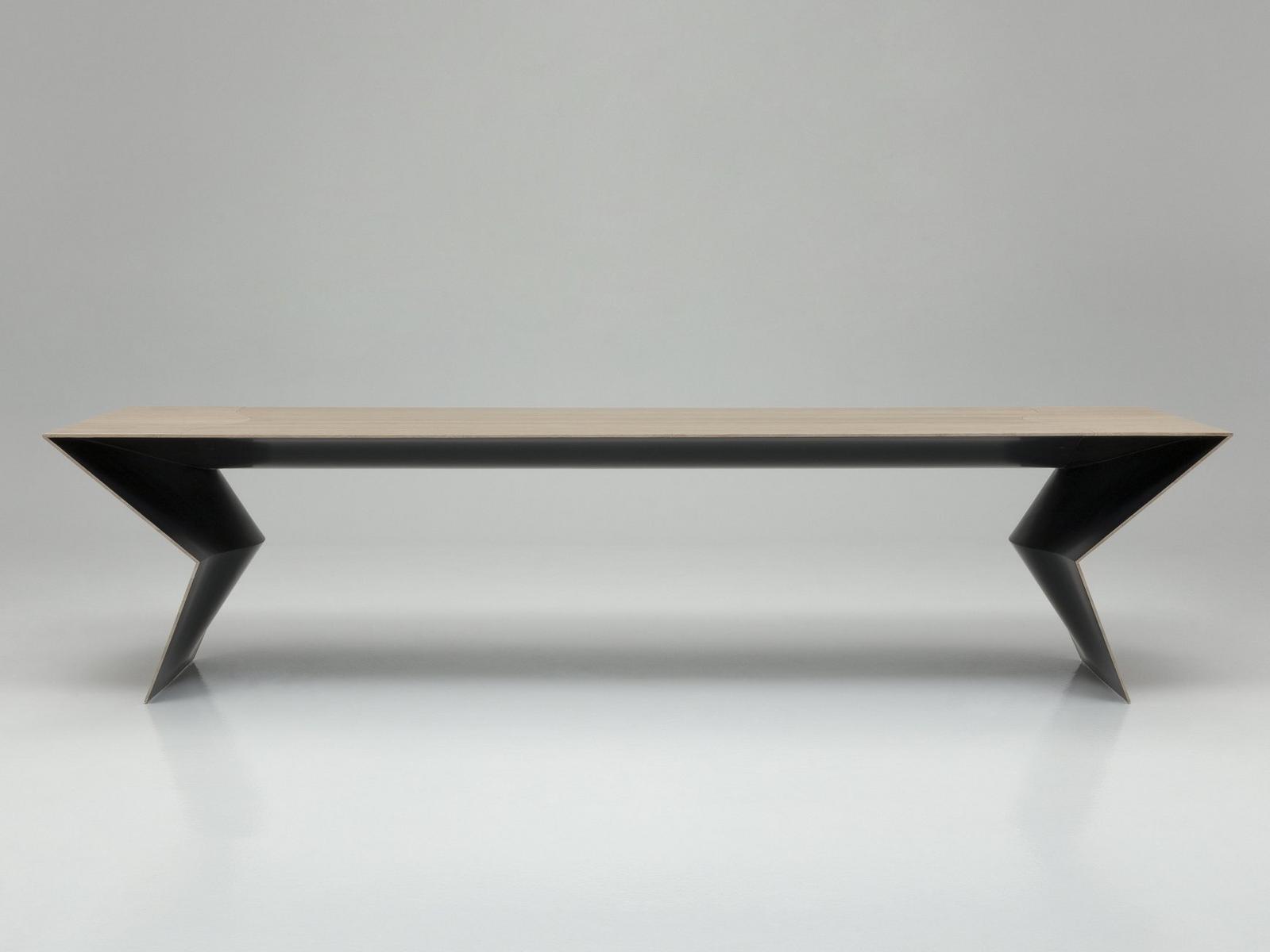 Rectangular wooden table | Blitz by B&B Italia