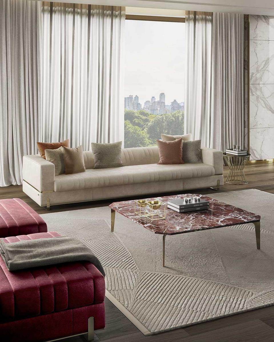 Round metal and glass coffee table | Khero by Capital Collection