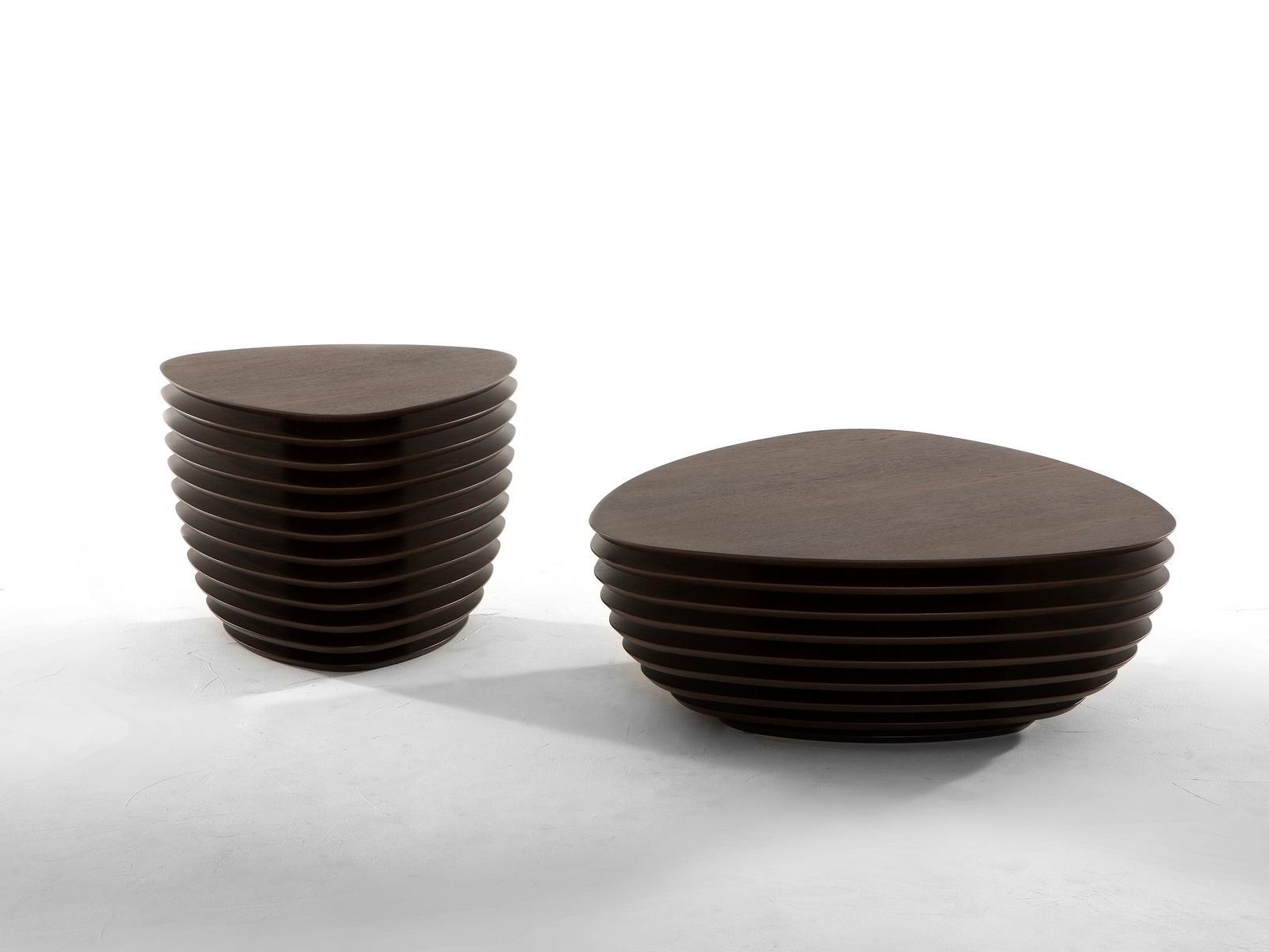 Triangular wooden coffee table | Rea by Tonin Casa