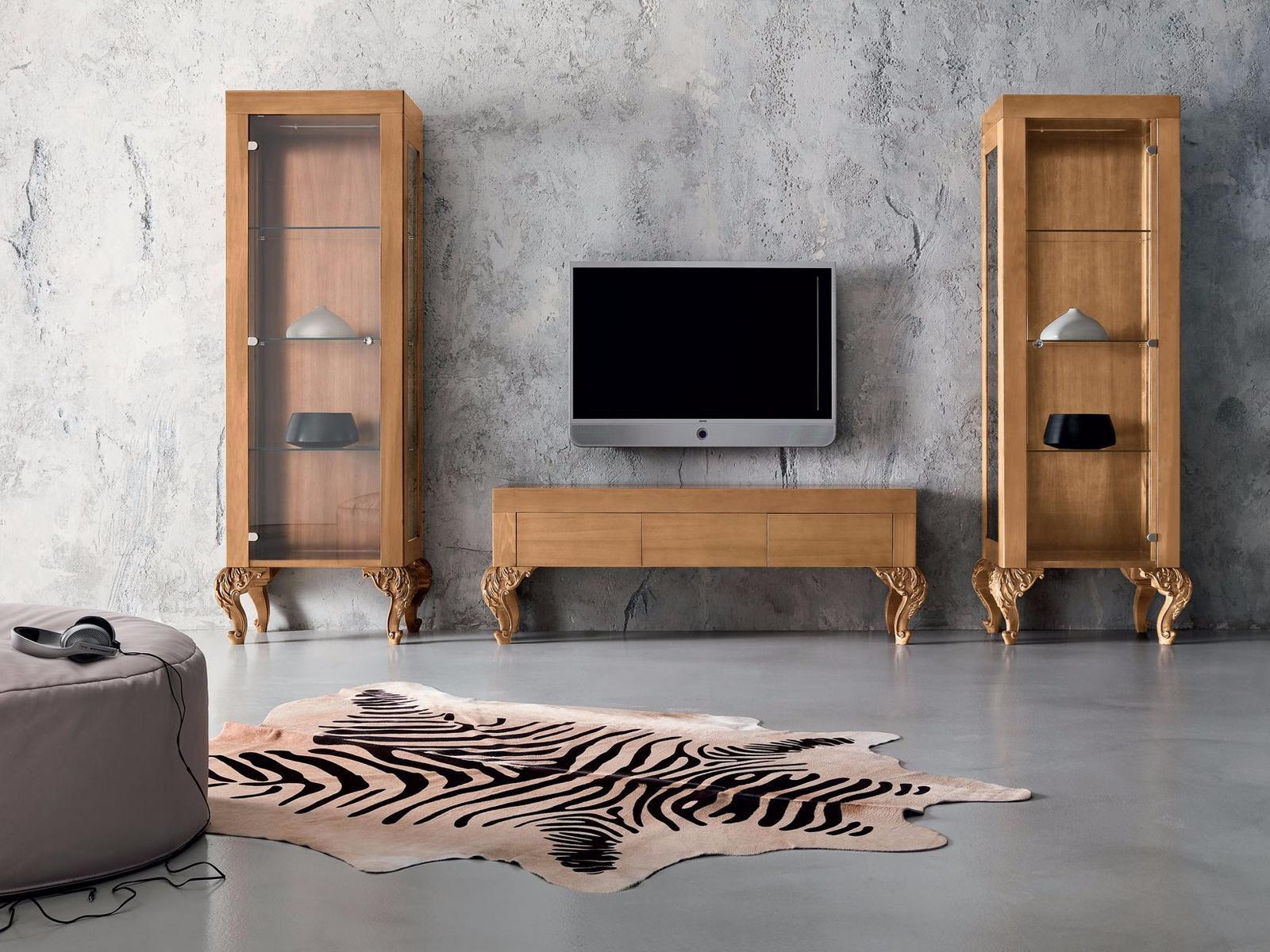 Wooden TV cabinet | Minimal Baroque by Modenese Gastone