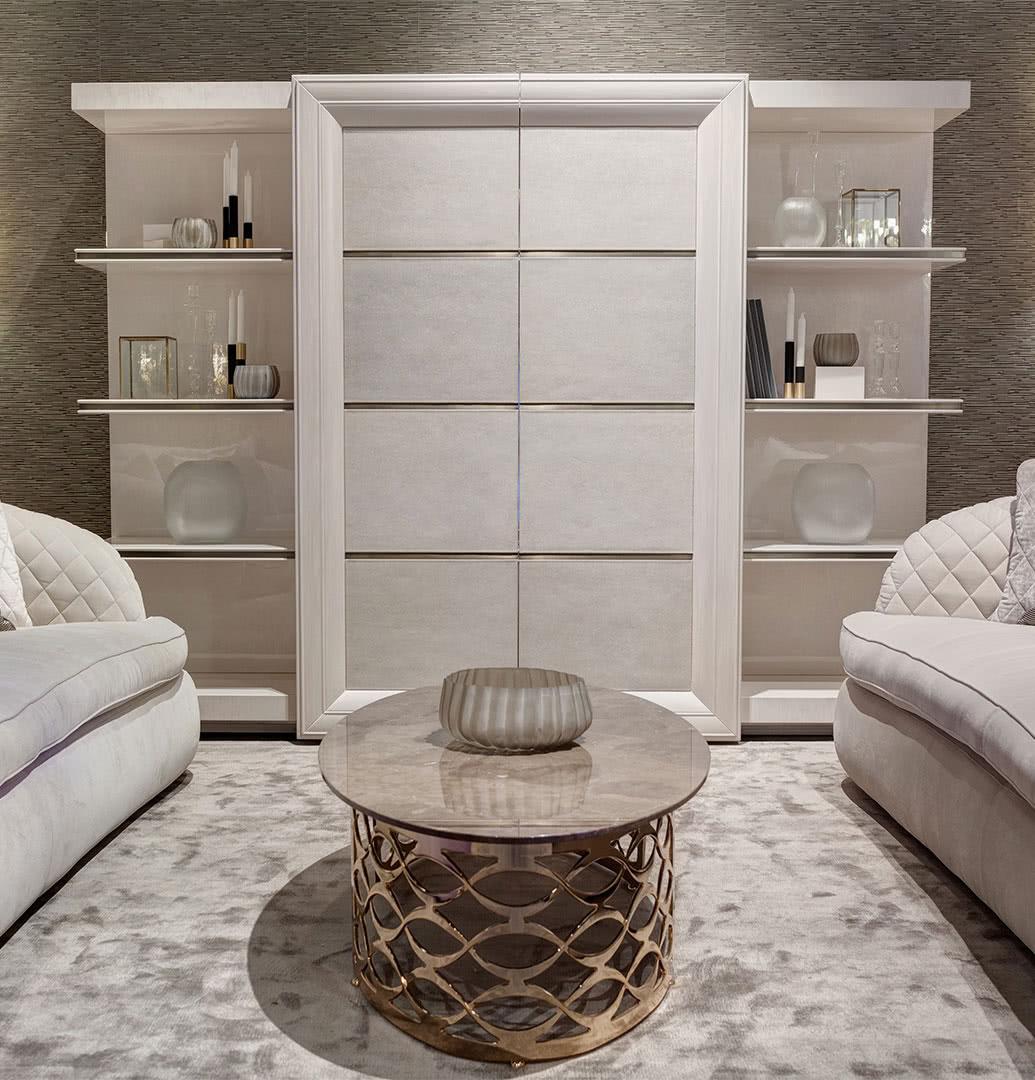 Wooden bookcase with TV stand | George by Cantori