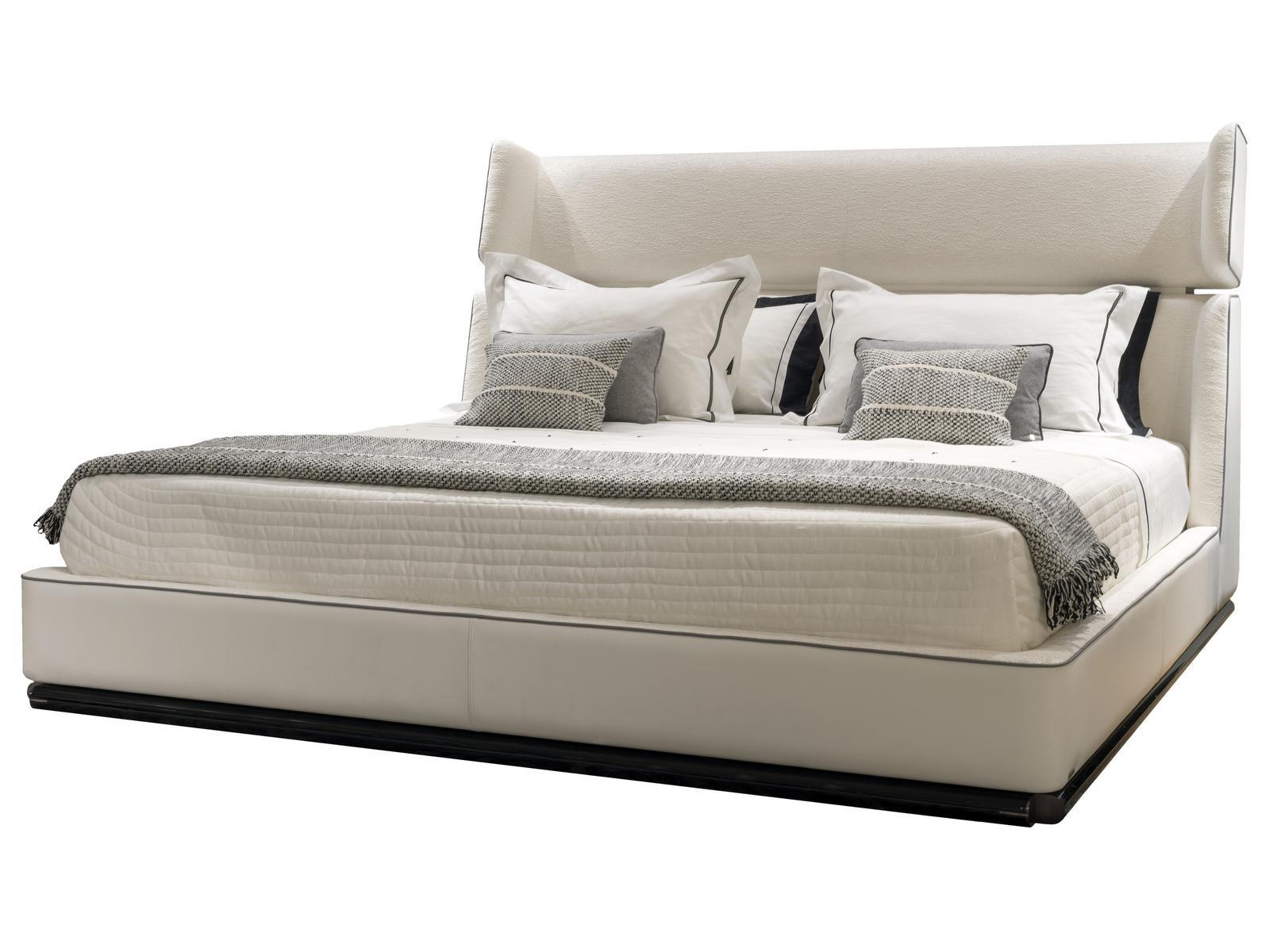 Double bed with upholstered headboard | Reverie by Visionnair