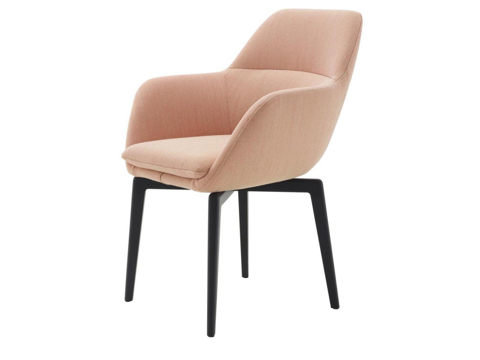 Upholstered fabric chair with armrests | Amédée by Ligne Roset
