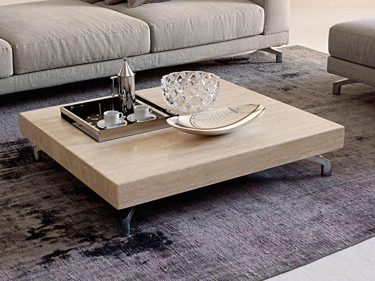 Travertine coffee table | Dude by Dema