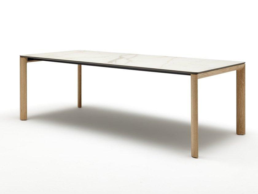 Rectangular ceramic table | 957 by Rolf Benz