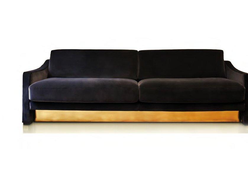 Upholstered 3 seater velvet sofa | Muzio by Formitalia