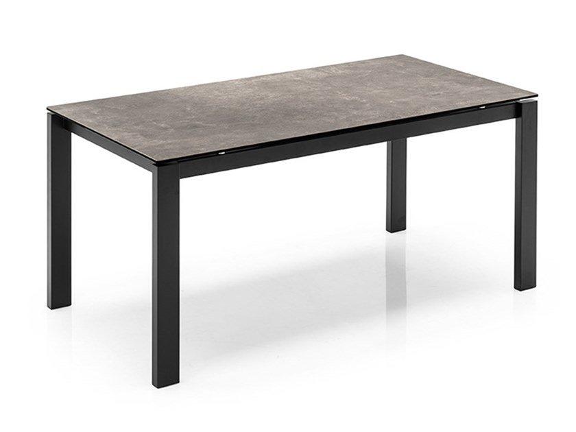 Extending rectangular ceramic table | Baron by Connubia