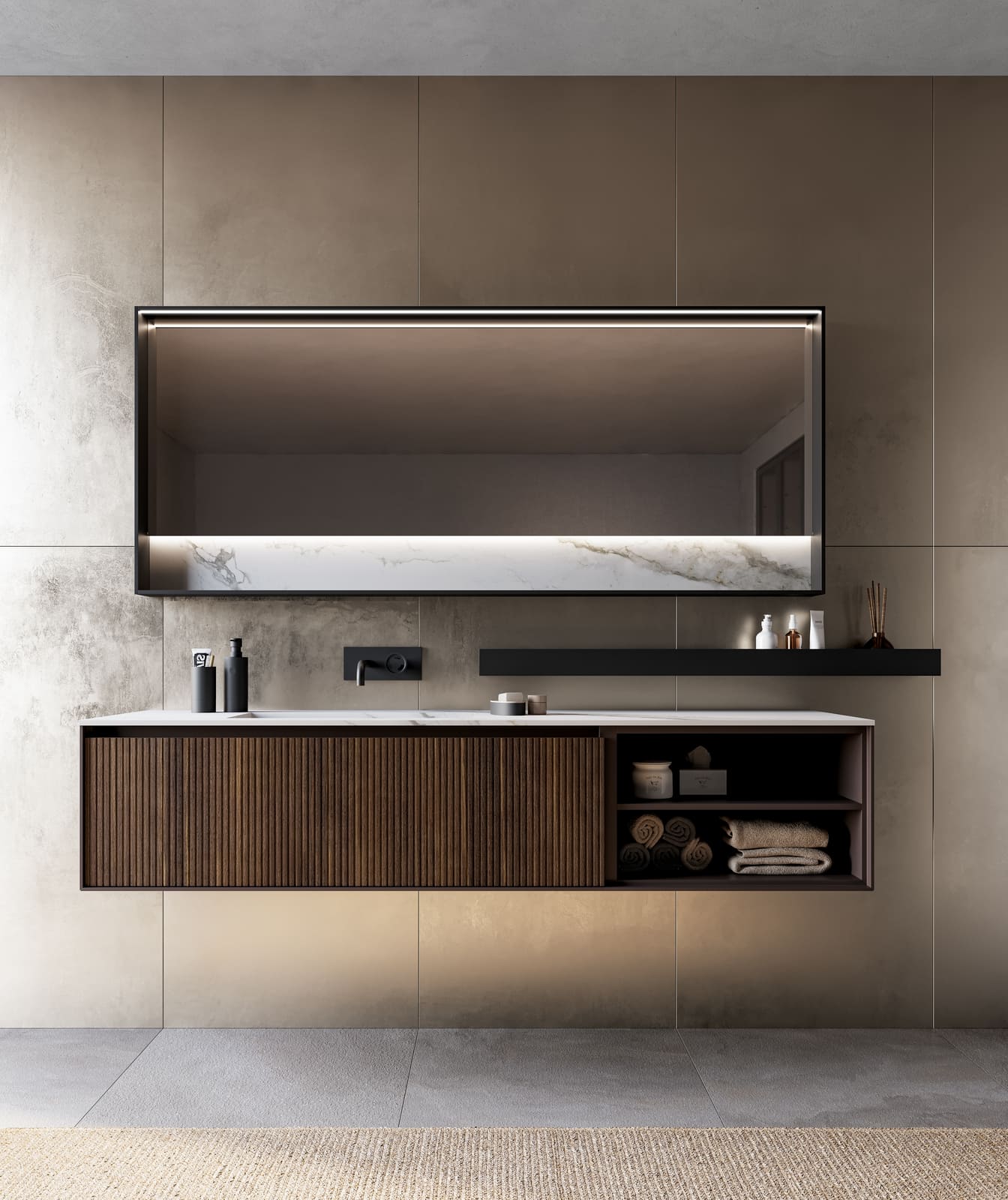 Glass bathroom | Traccia by Birex