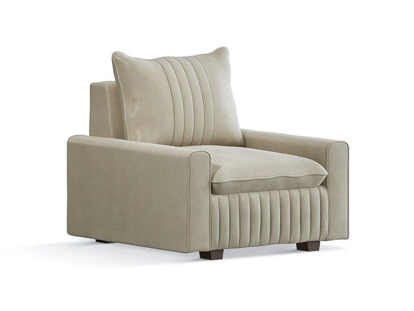 Fabric armchair with armrests | 7437 by Carpanese home