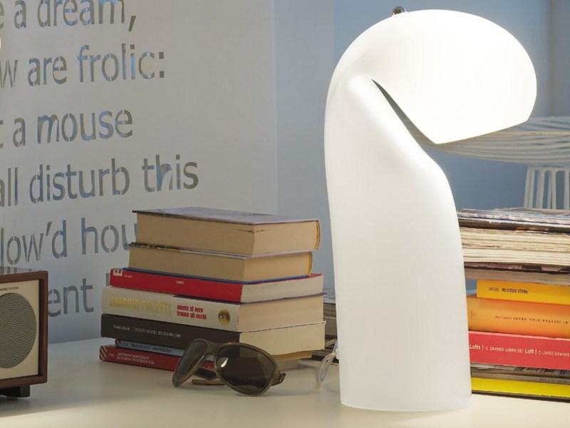 Glass table lamp | Bissona Lt by Vistosi