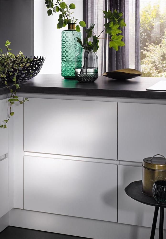 Kitchen without handles Haecker classic Laser Soft GL
