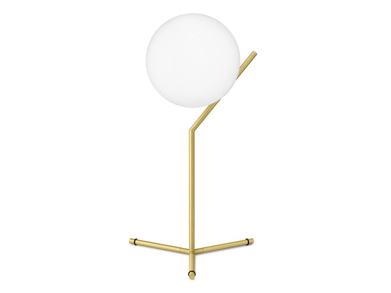 Brass table lamp with dimmer | Ic Lights T1 High by Flos