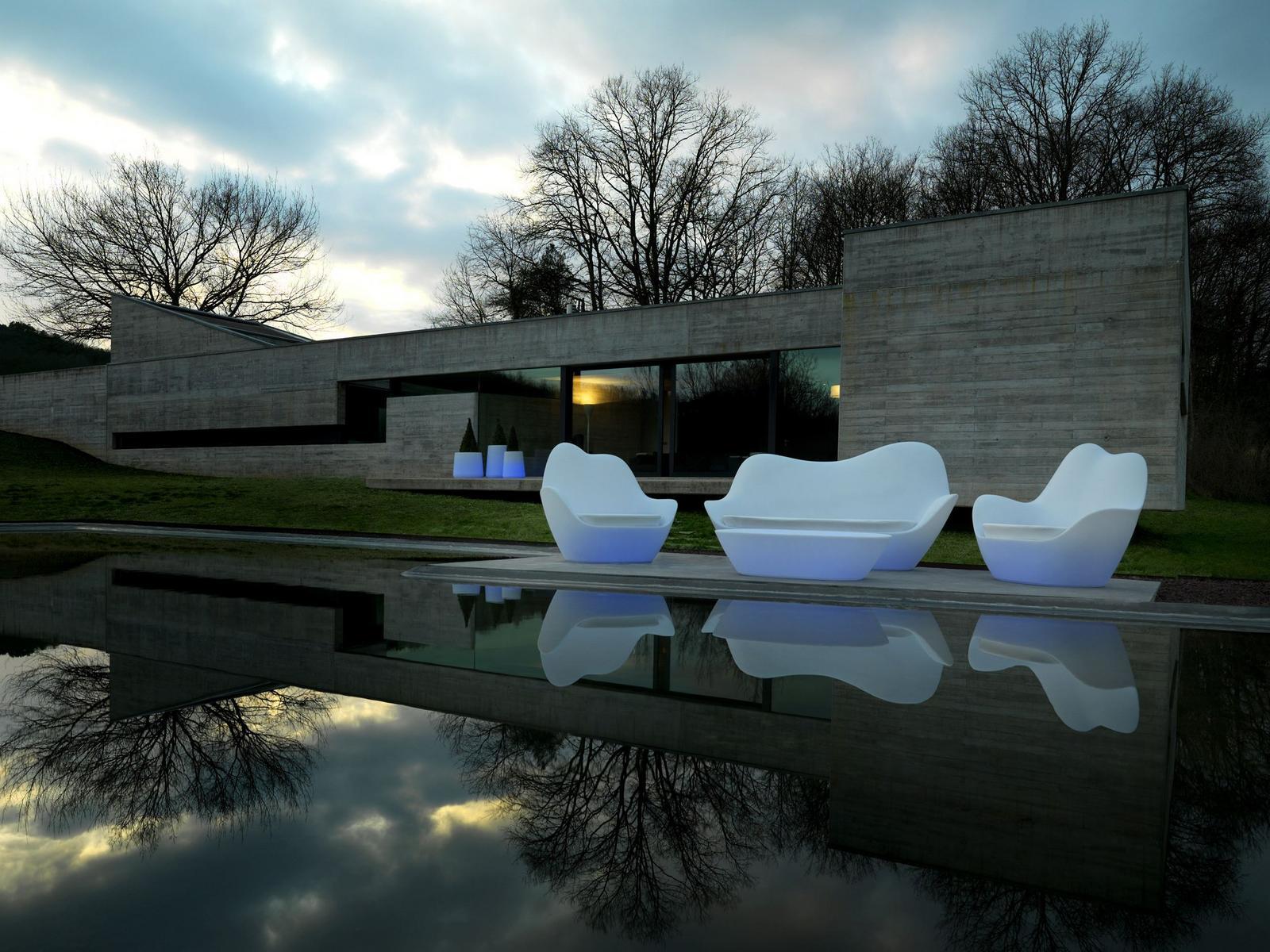 Garden armchair with light | Sabinas by Vondom