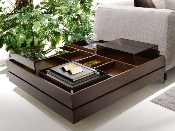 Wooden coffee table with storage space | St. Germain by Ditre Italia