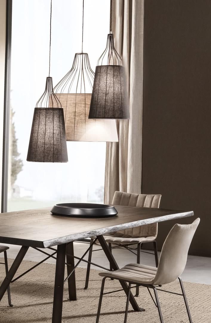 Steel pendant lamp | Sofia by Cantori