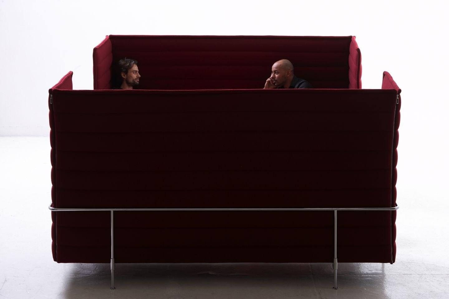 3 seater high-back fabric sofa | Alcove Highback by Vitra