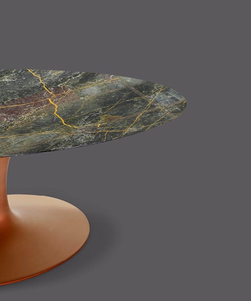 Oval marble coffee table | Saar by Borzalino