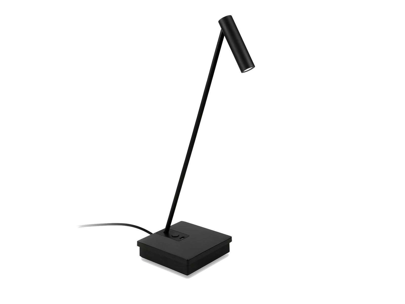 LED aluminium table lamp with USB charging | Elamp by Leds C4
