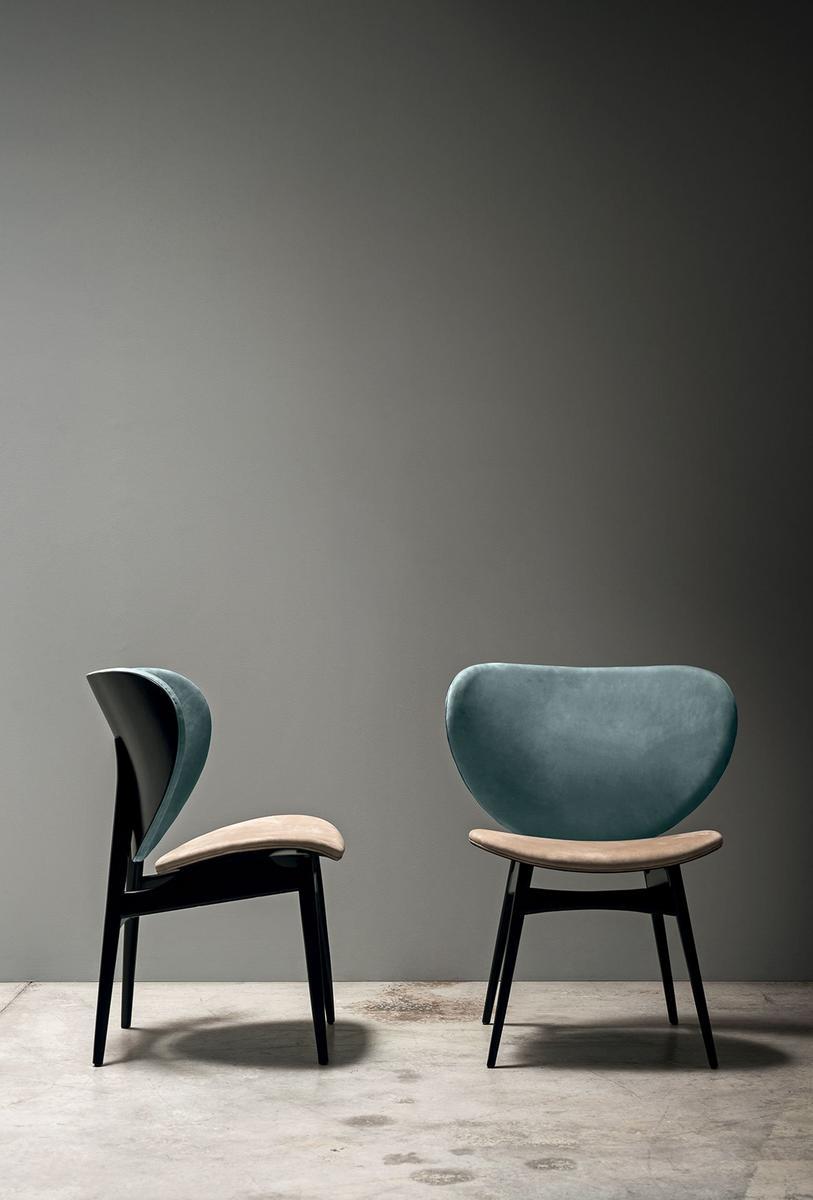 Upholstered leather chair | Alma by Baxter