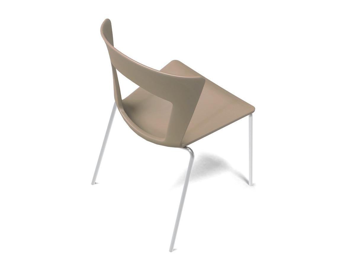 Stackable open back chair | Lilia by Riflessi