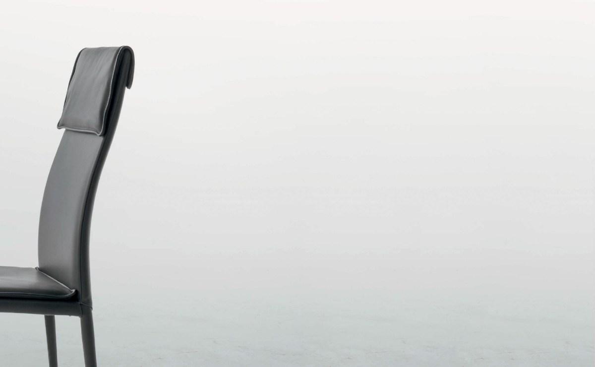 Upholstered leather chair | Adria by Tonin Casa