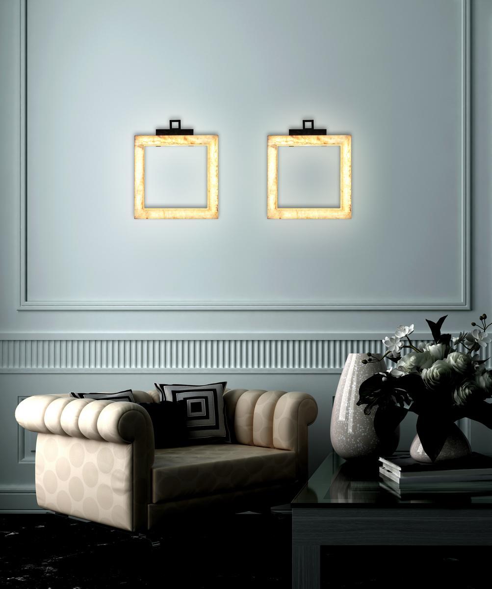LED onyx wall light | Uffizi by Contardi