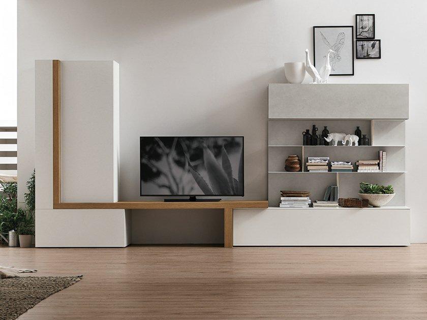 Sectional storage wall | Unit A077 by Tomasella