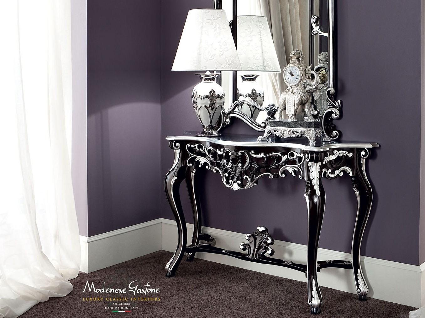 Classic style rectangular wooden console table | 13639 by Modenese Gastone