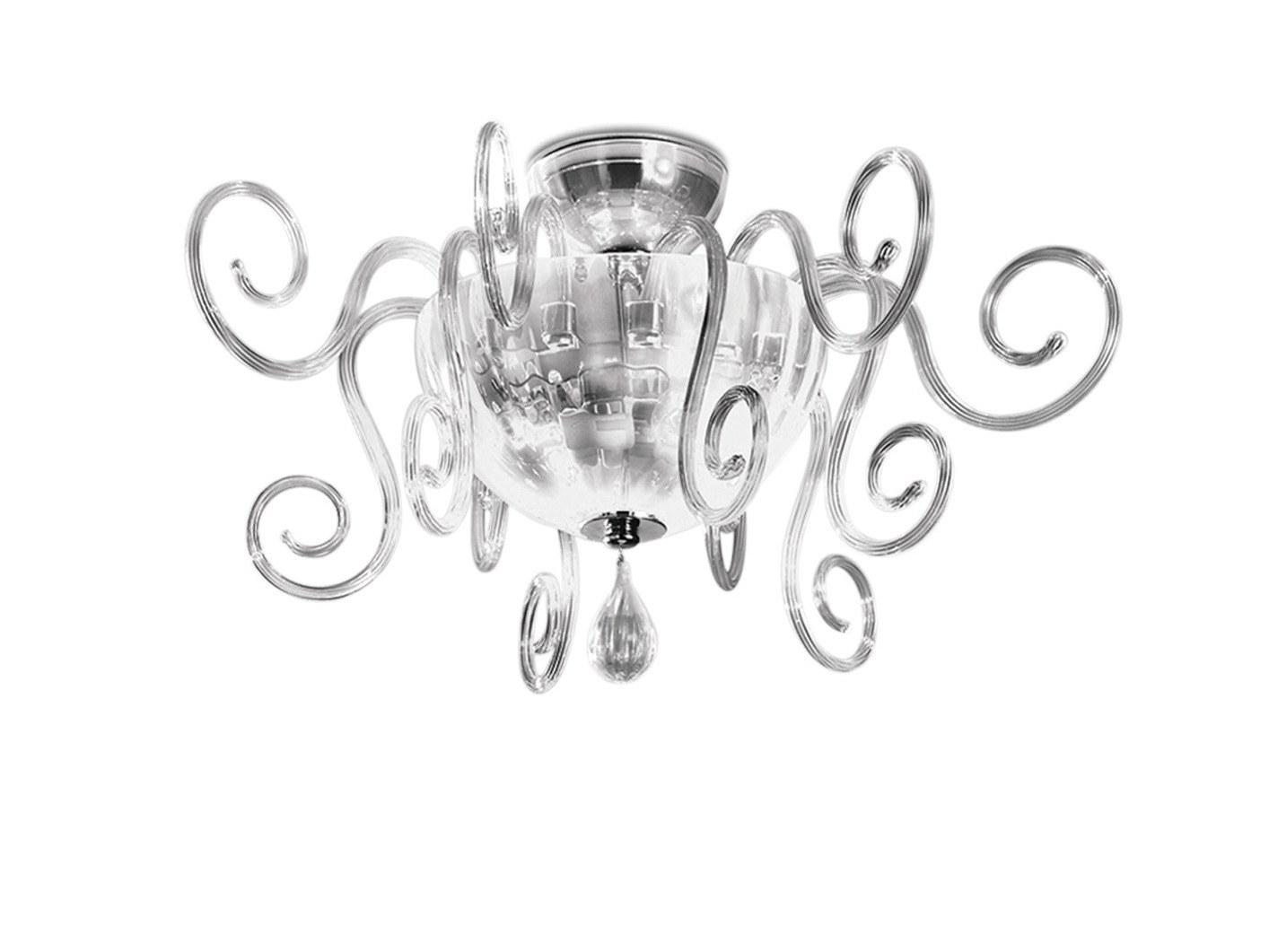 LED blown glass ceiling light | Bolero Pl75 by Leucos