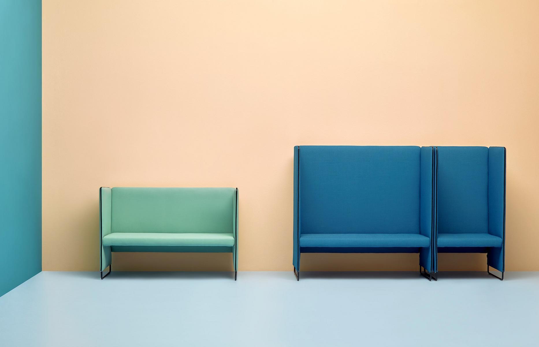 2 seater high-back sofa | Zippo Zip2p/140 by Pedrali