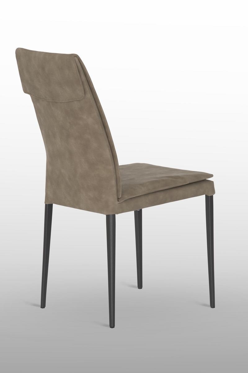 High-back Eco-leather chair | Mavi by Riflessi