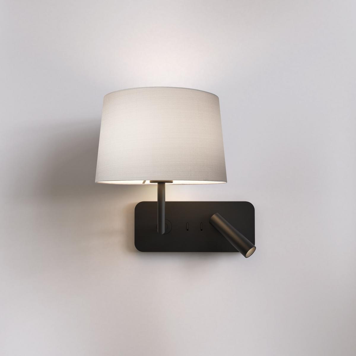 LED metal reading lamp with USB | Side By Side Grande Usb by Astro lighting