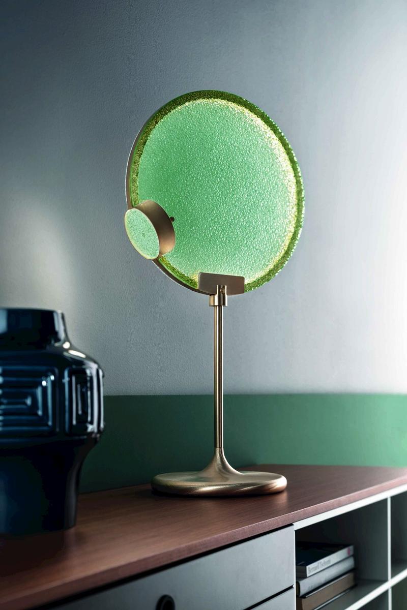 LED glass table lamp with dimmer | Horo Tl by Masiero