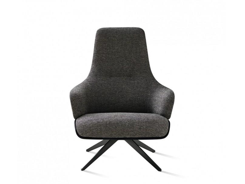 High-back fabric armchair | Kensington by Molteni