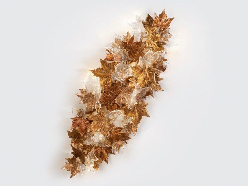 LED handmade bronze wall light | Folio Ap1514/10 by Serip