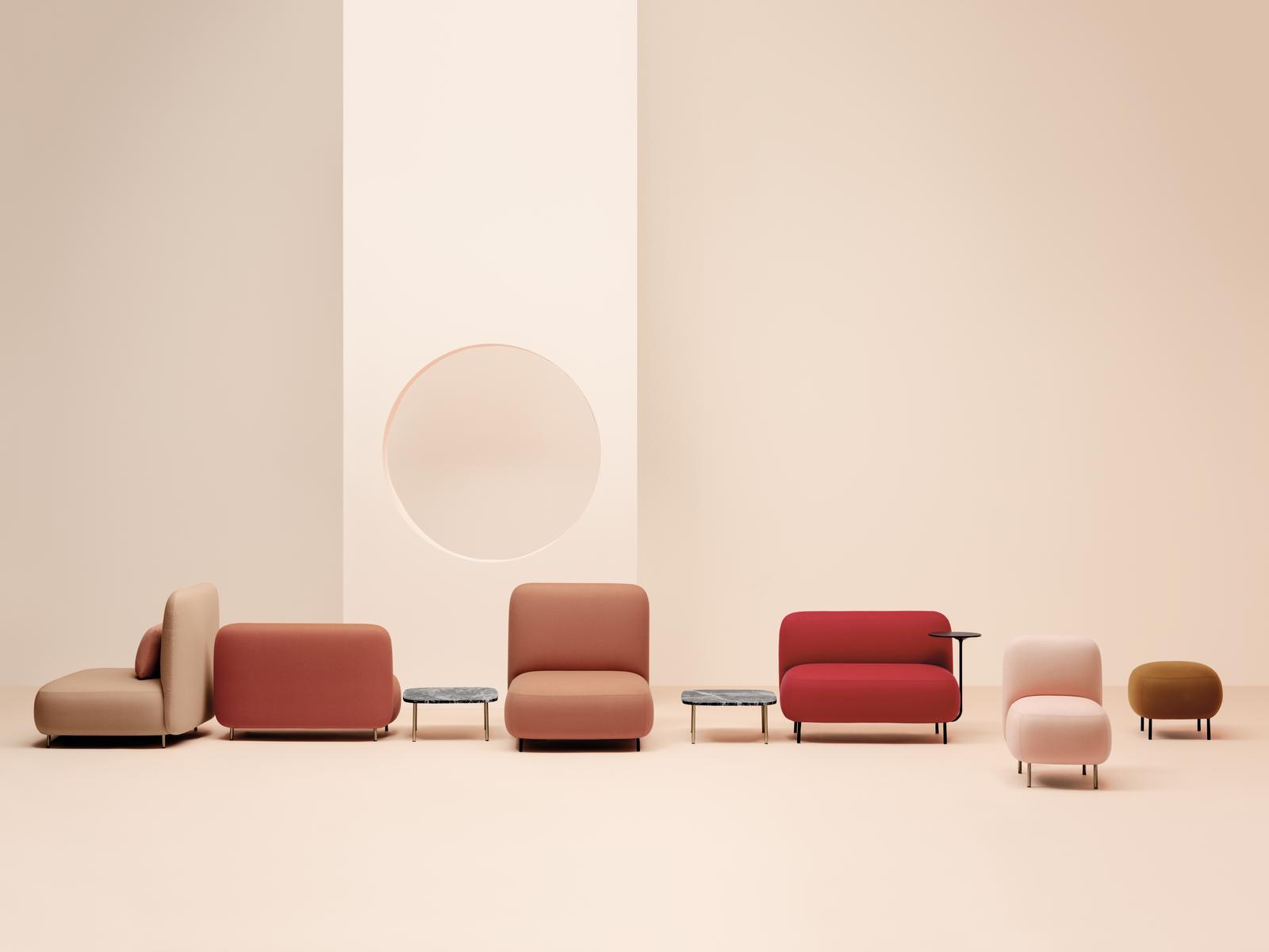 Upholstered fabric lobby chair | Buddy 212s by Pedrali