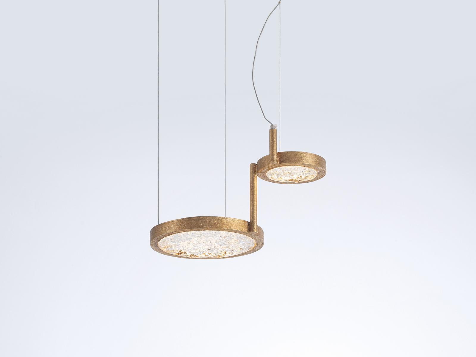 LED handmade bronze pendant lamp | Luna Ct3407 by Serip