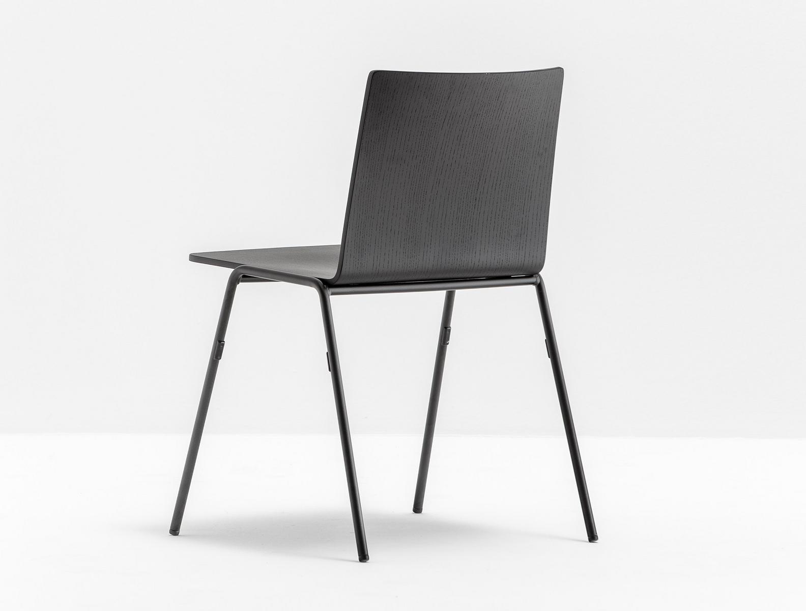 Steel and wood restaurant chair | Osaka Metal 5711 by Pedrali