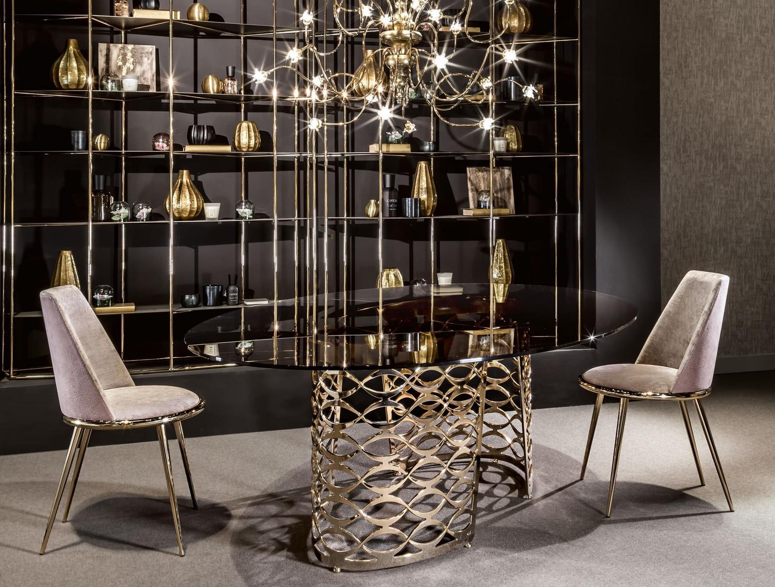 Upholstered Eco-leather chair | Aurora by Cantori