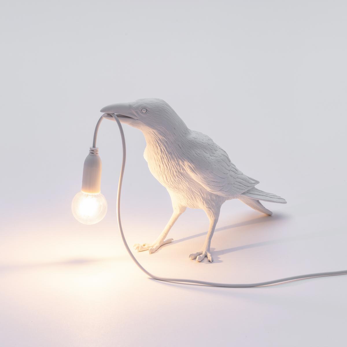 LED resin table lamp | Bird Lamp Waiting by Seletti