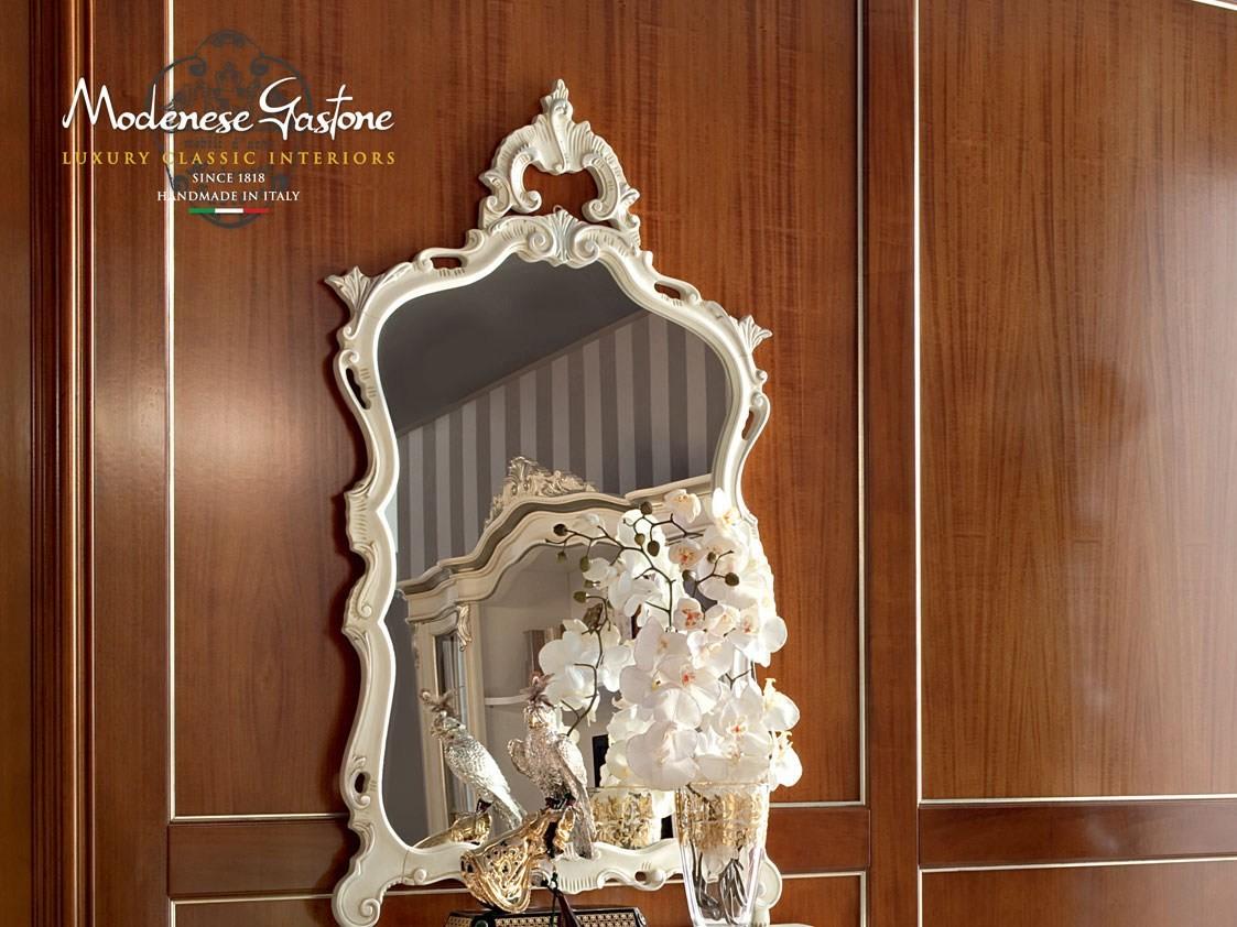 Rectangular wall-mounted framed mirror | 13682 by Modenese Gastone