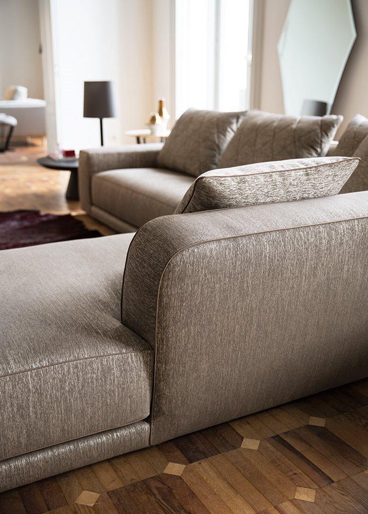 Corner velvet sofa | Gary by Alberta Salotti