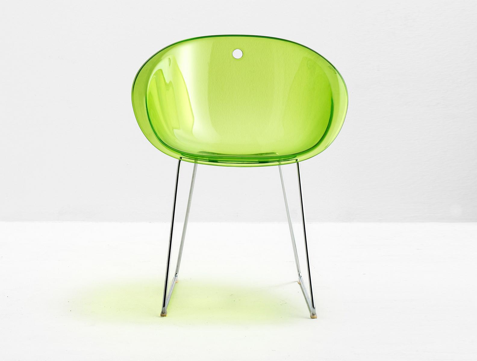 Sled base polycarbonate chair | Gliss 921 by Pedrali