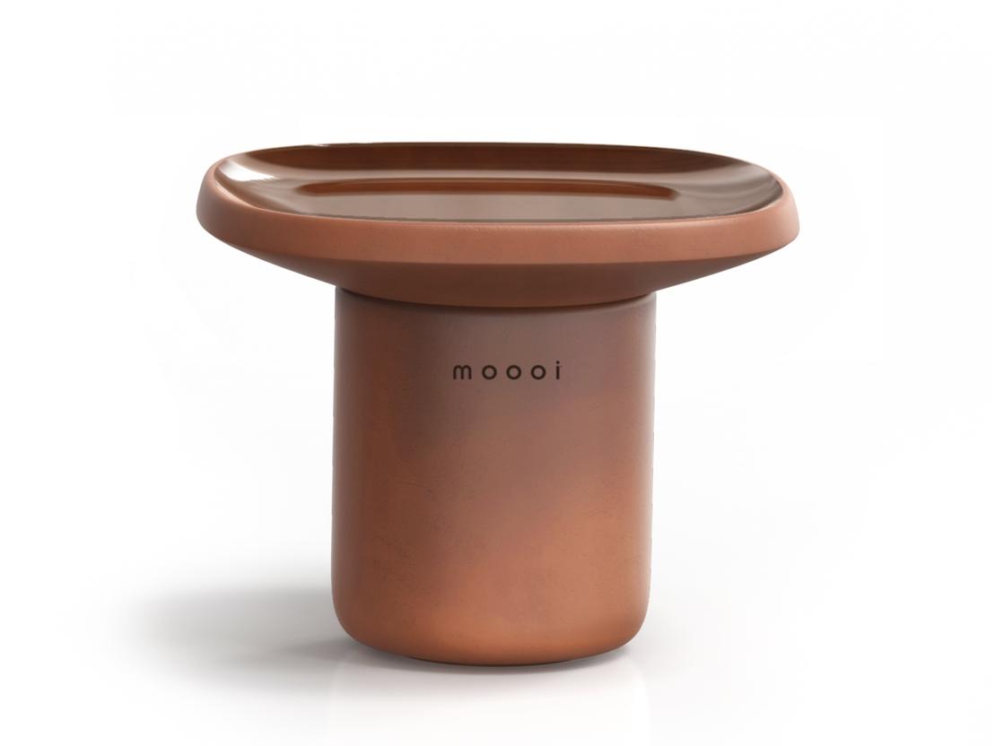 Low square ceramic coffee table | Obon by Moooi