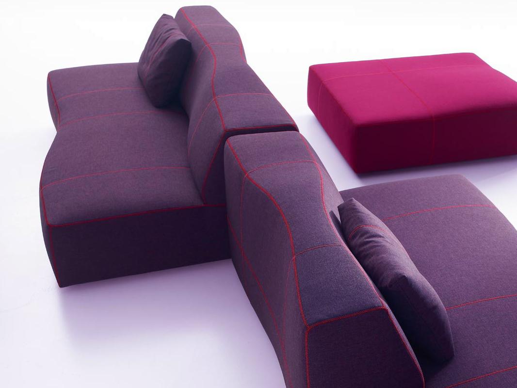 Modular fabric sofa | Bend by B&B Italia