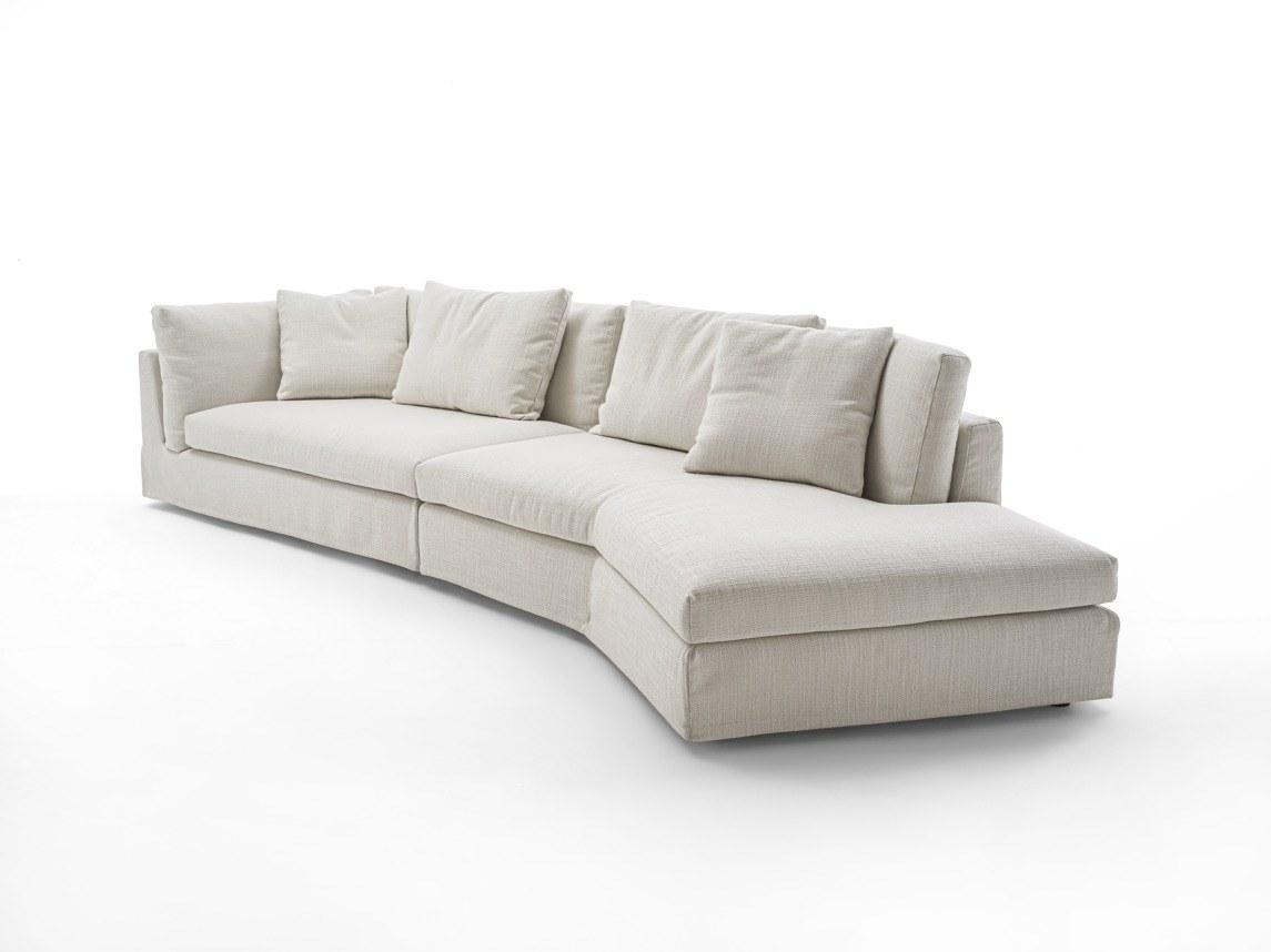 Sectional fabric sofa | Arne by Frigerio